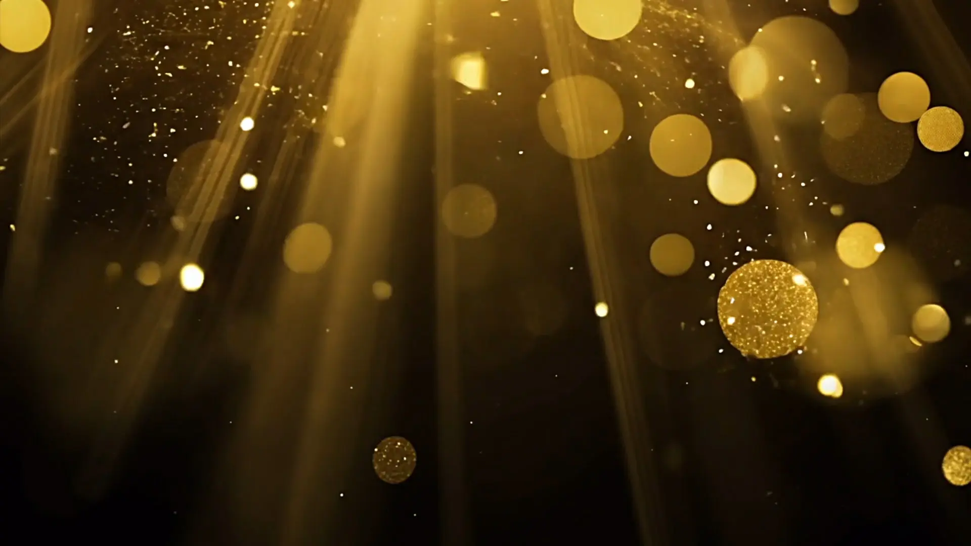 Luxurious Gold Dust and Light Rays Overlay for Elegant Video Projects